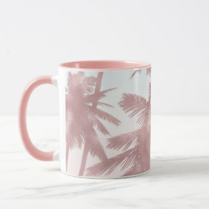 Roos Gold Pink Palms Beach Ombre Palm Trees Chic Mok