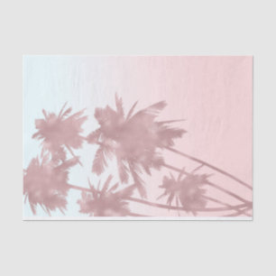 Roos Gold Pink Palms Beach Ombre Palm Trees Tissuepapier