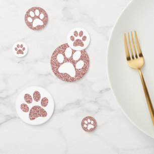 Roos Gold Pink Prins Puppy Kat Animal Track Confetti