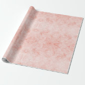 Roos Gold Pink Quartz Sparkle Marble Shimmering Cadeaupapier (Uitgerold)