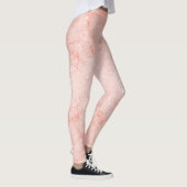 Roos Gold Pink Quartz Sparkle Marble Shimmering Leggings (Rechts)