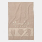 ROOS GOLD PINK SHIMMER SPOON FORK SKIMMER CHEF THEEDOEK (Verticaal)