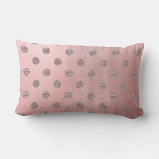 Roos Gold Pink Shine Glam Polka Dots Modern Chic Kussen (Achterkant)