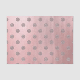 Roos Gold Pink Shine Glam Polka Dots Modern Chic Tissuepapier