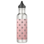 Roos Gold Pink Shine Glam Polka Dots Modern Chic Waterfles