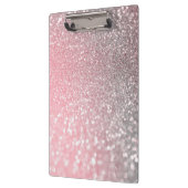 Roos Gold Pink Sparkle Luxury Trendy Glitter Klembord (Links)