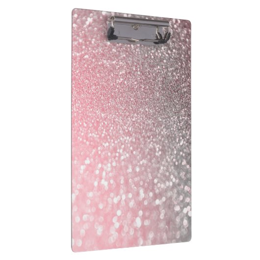 Roos Gold Pink Sparkle Luxury Trendy Glitter Klembord (Rechts)