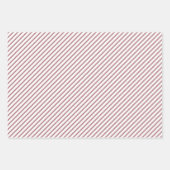 Roos Gold Pink Stripes Patroon Inpakpapier Vel (Voorkant 3)