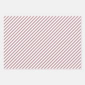 Roos Gold Pink Stripes Patroon Inpakpapier Vel (Voorkant 2)