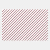 Roos Gold Pink Stripes Patroon Inpakpapier Vel (Voorkant)