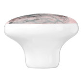 Roos Gold Pink Tropical Summer Pineappel Glam Keramische Knop (Zijkant)