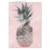 Roos Gold Pink Tropische Summer Pineappel Dank u (Voorkant)
