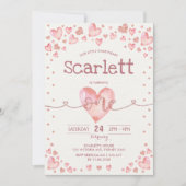 Roos Gold Pink Valentijns Lieverd 1e verjaardag Kaart (Voorkant)