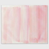 Roos Gold Pink Waterverf Girly Pastel Cadeaupapier (Vlak)