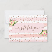 Roos Gold Pink White Business Cadeaubon (Voorkant)