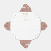 Roos Gold Pink XOXO Mini Takeout Partij Bedankdoosjes (Uitgevouwen)