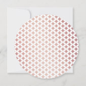 Roos Gold Poker Chip Casino Bruiloft RSVP Kaart (Achterkant)