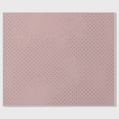Roos Gold Polka Dot Pattern op Blush Pink Cadeaupapier (Vlak)