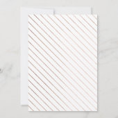 Roos Gold Pop Fizz Clink Bachelorette Faux Folie Kaart (Achterkant)