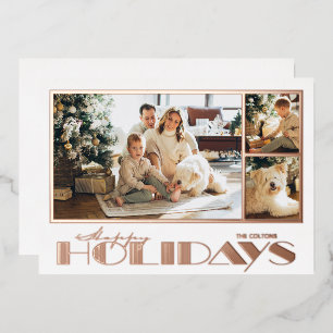 Roos Gold Prettige feestdagen multi-foto's