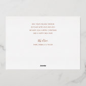 Roos Gold Prettige feestdagen multi-foto's (Achterkant)