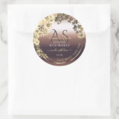 Roos Gold Product Label Cream Flowers en Monogram (Tas)