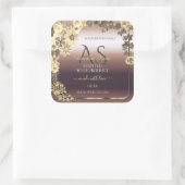 Roos Gold Product Label Cream Flowers en Monogram (Tas)