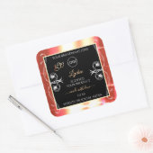 Roos Gold Product Labels diamanten zwart met Logo (Envelop)