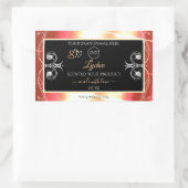 Roos Gold Product Labels diamanten zwart met Logo (Tas)