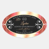 Roos Gold Product Labels diamanten zwart met Logo (Voorkant)