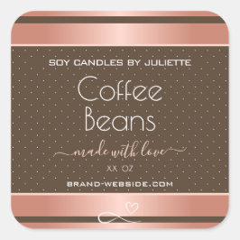 Roos Gold Product Packaging Labels Bruin gekleurd