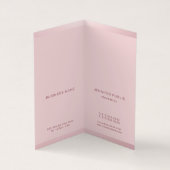 Roos Gold Professional Modern Monogrammed Elegant Visitekaartje (Binnen)