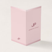 Roos Gold Professional Modern Monogrammed Elegant Visitekaartje (Buitenkant)