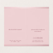 Roos Gold Professional Modern Monogrammed Elegant Visitekaartje (Binnenkant ongevouwen)