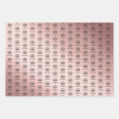 Roos Gold Promotional Business Logo Inpakpapier Vel (Voorkant)