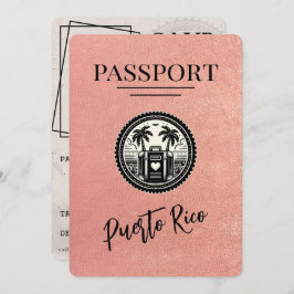 Roos Gold Puerto Rico Passport Save The Date