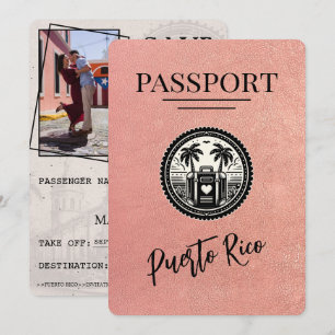 Roos Gold Puerto Rico Passport Save The Date