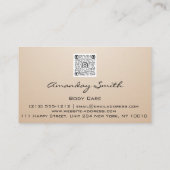 Roos Gold Quality Nails Script Lijst QRCode Logo Visitekaartje (Achterkant)