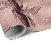 Roos Gold Queen Bee Cadeaupapier (Rol Hoek)