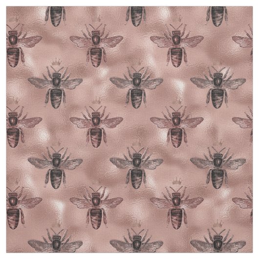 Roos Gold Queen Bee Stof (Swatch)