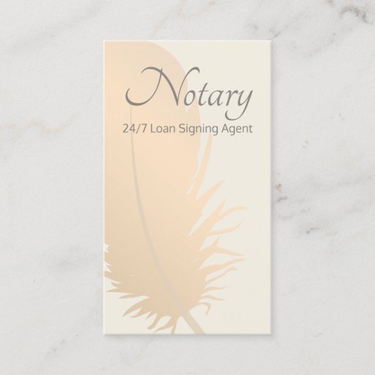 Roos Gold Quill Business - Notional Loan Signing A Visitekaartje (Voorkant)