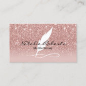 Roos Gold Quill over Mobile Notional Signing Agent Visitekaartje (Voorkant)