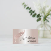 Roos Gold Quill  van de leningtekenaar Visitekaartje (Staand voorkant)