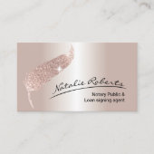 Roos Gold Quill  van de leningtekenaar Visitekaartje (Voorkant)