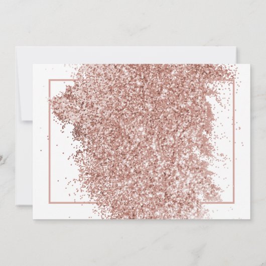 Roos Gold Quinceañera - Aangepaste foto van Birthd Kaart (Achterkant)