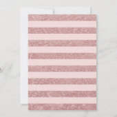 Roos Gold Quinceanera Kaart (Achterkant)