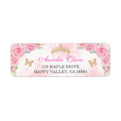 Roos Gold Quinceanera Miss Quince 15 Anos Verjaard Etiket (Voorkant)