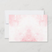 Roos Gold Quinceanera Miss Quince 15 Anos Verjaard RSVP Kaartje (Achterkant)