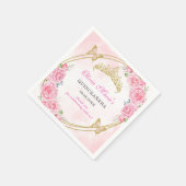 Roos Gold Quinceanera Miss Quince 15 Anos Verjaard Servet (Hoek)