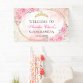 Roos Gold Quinceanera Miss Quince 15 Anos Verjaard Spandoek (Insitu)